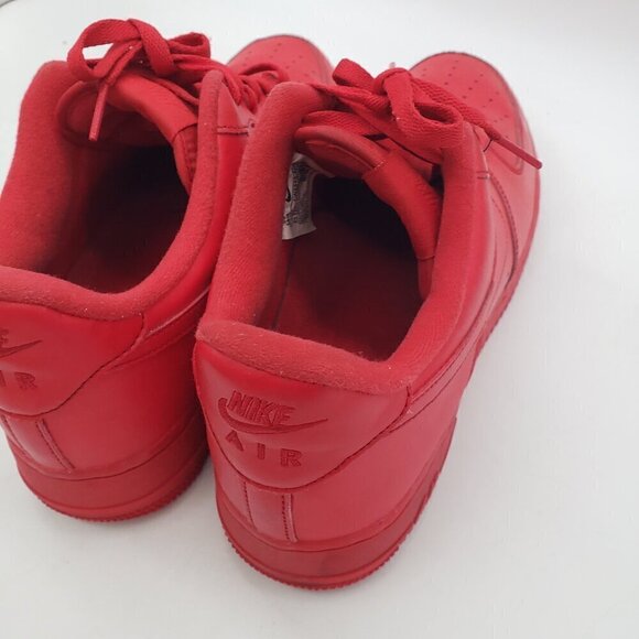 Nike Air Force 1 Mens 11.5 Triple Red Low Shoe Sneaker CW6999-600 - Picture 6 of 12